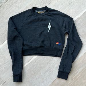 Aviator nation cropped sweatshirt